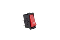 30*11mm Siyah Gövde 1NO Işıksız Terminalli (0-I) Baskılı Kırmızı A21 Serisi Anahtar